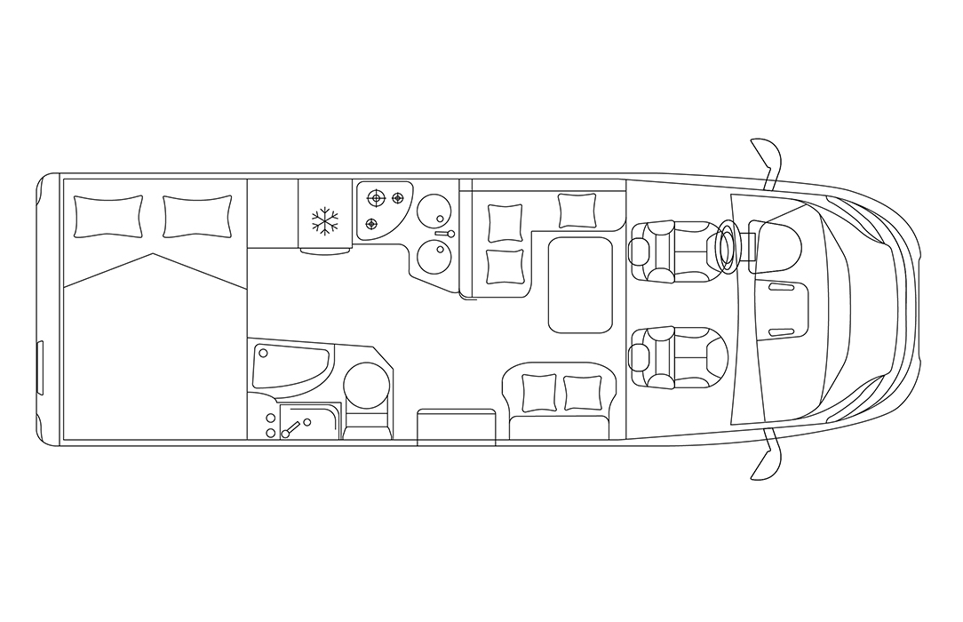 Grundriss von Laika Ecovip L3010