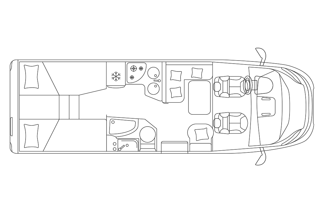 Grundriss vom Laika Ecovip L3019