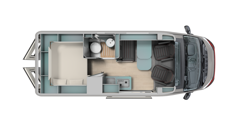 Aufteilung Wohnmobil Schema