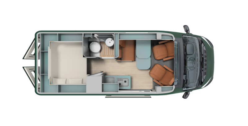 Aufteilung Wohnmobil Schema