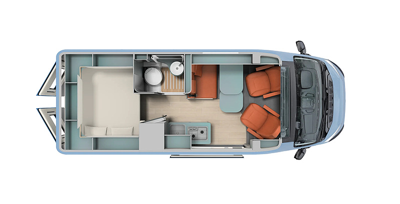 Aufteilung Wohnmobil Schema