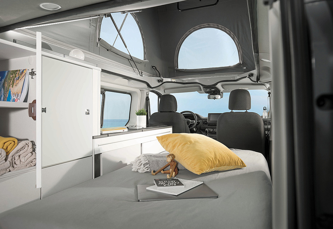 Wohnmobil Inneneinrichtung Schlafecke
