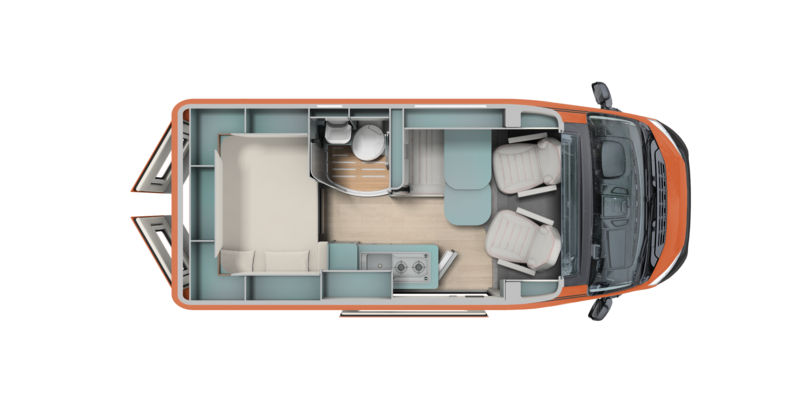 Aufteilung Wohnmobil Schema