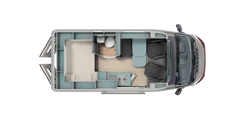 Aufteilung Wohnmobil Schema