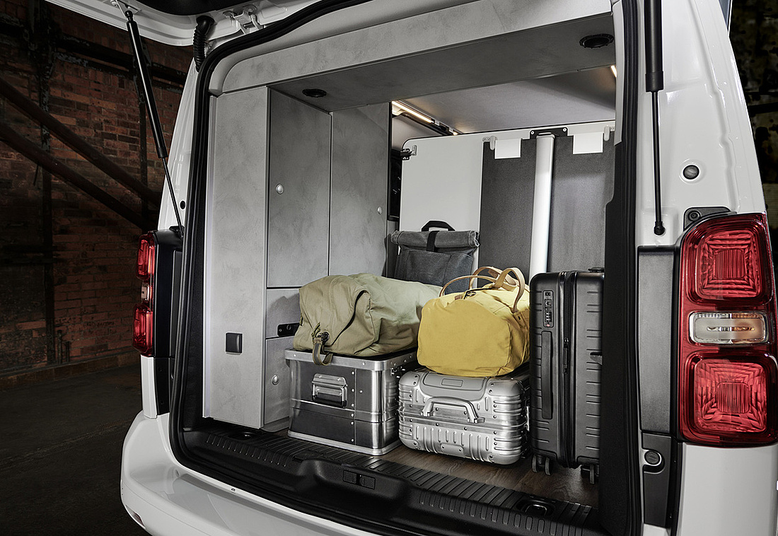 Wohnmobil Heck, Stauraum