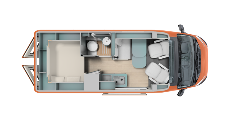 Aufteilung Wohnmobil Schema