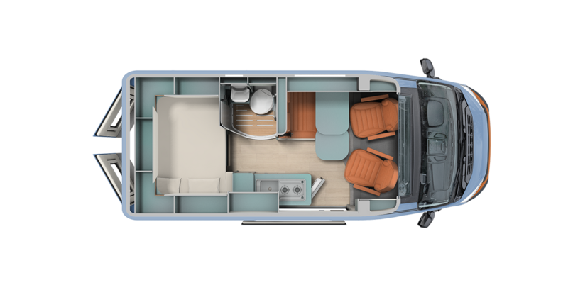 Aufteilung Wohnmobil Schema