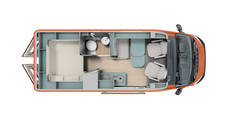 Aufteilung Wohnmobil Schema