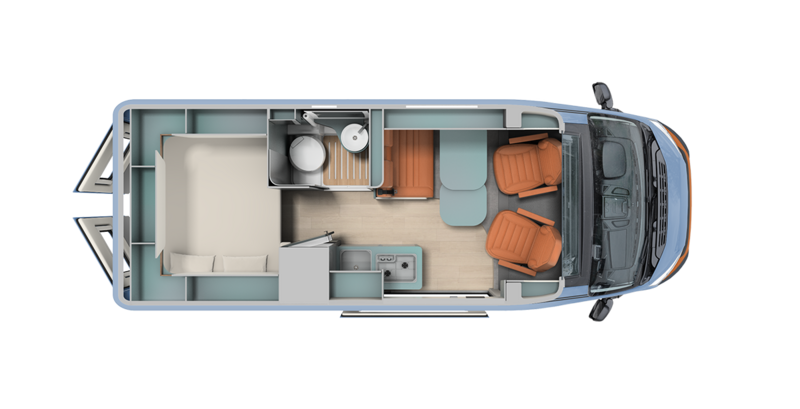 Aufteilung Wohnmobil Schema