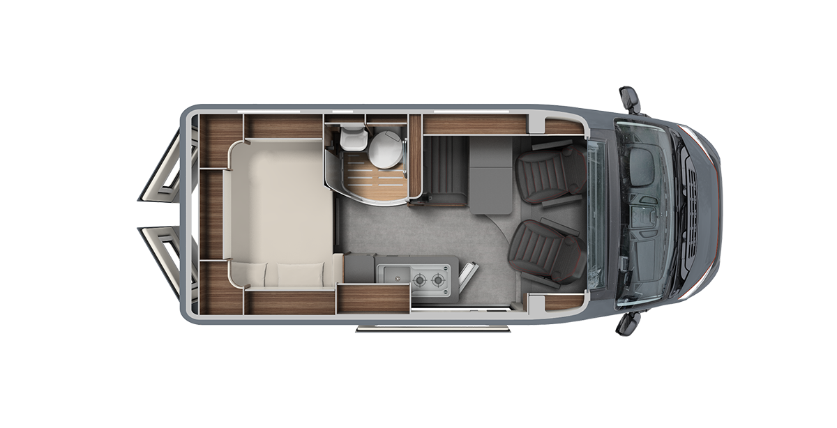 Aufteilung Wohnmobil Schema