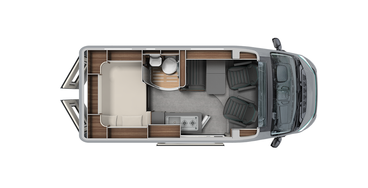 Aufteilung Wohnmobil Schema