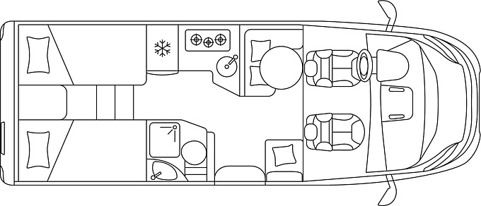 Laika L 319 Markise + Komfort Paket